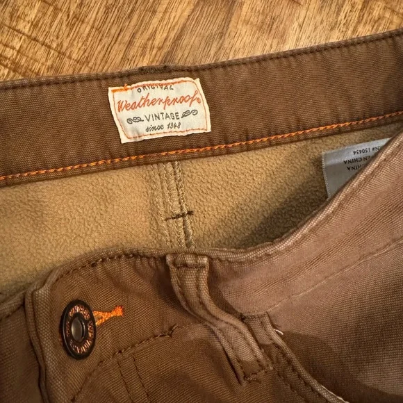 Fleece Lined Pants Weatherproof Vintage Men’s Extra Warm Pant - Picture 6 of 7